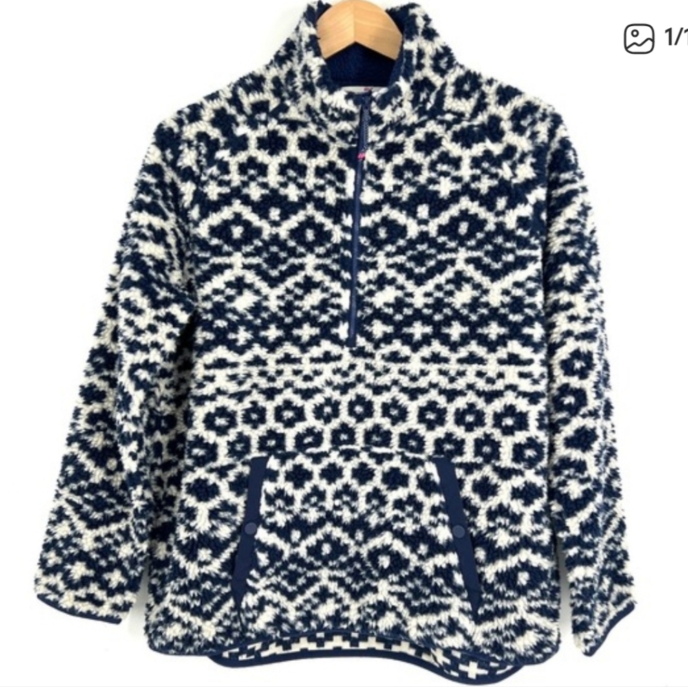 Vineyard Vines Fair Isle Sherpa Popover